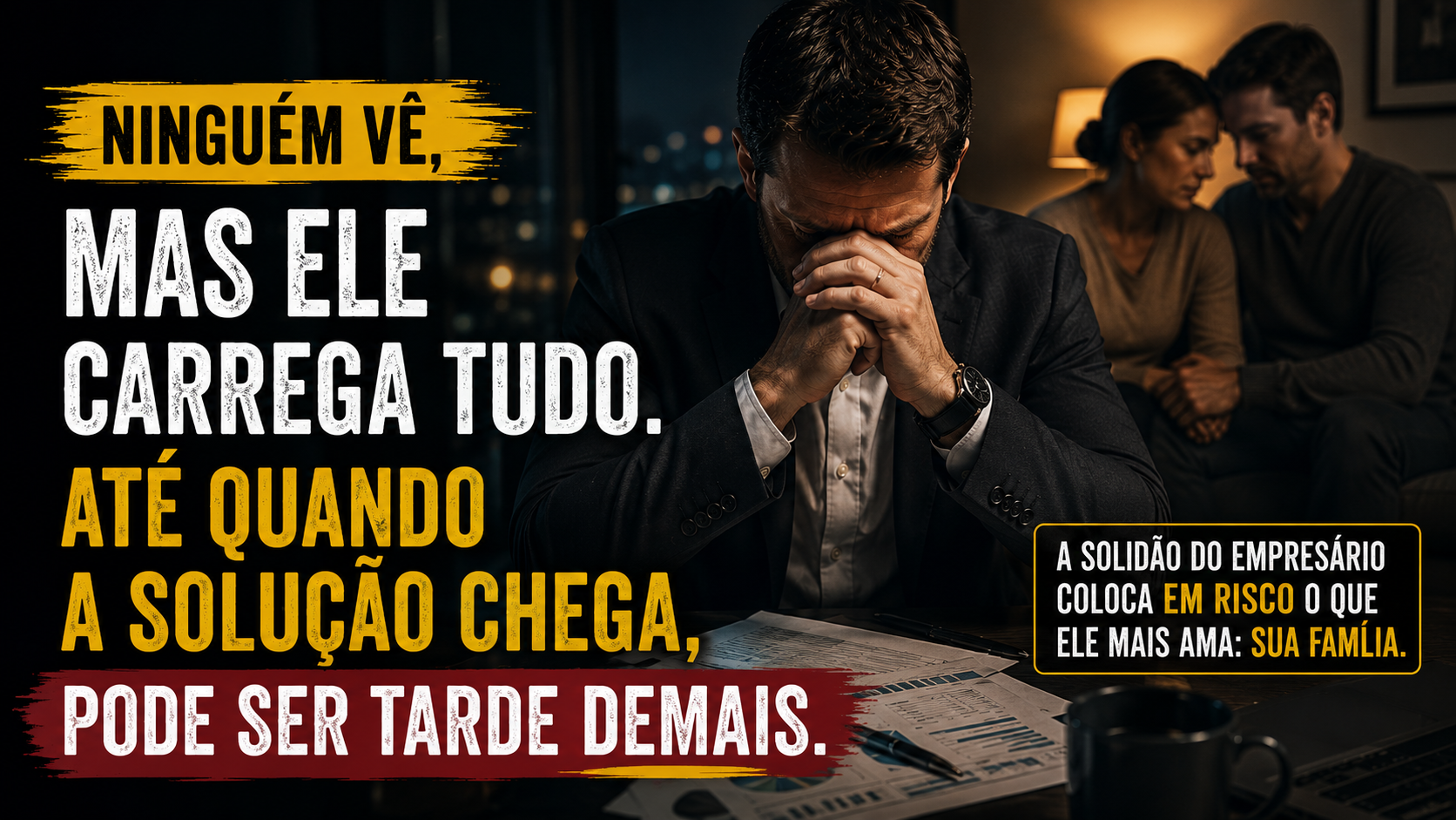 A solidão do empresário pode custar mais do que a sua empresa.
