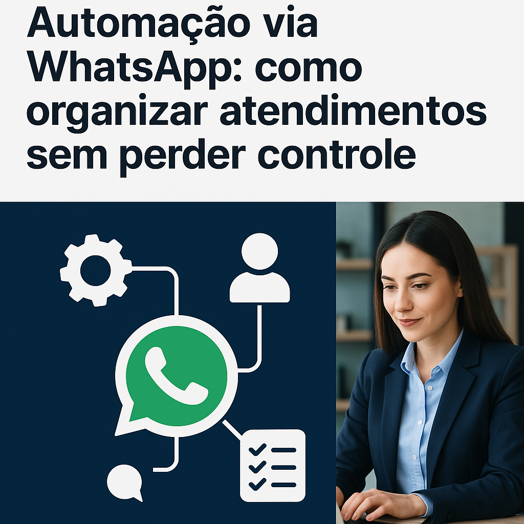 Automação via WhatsApp: como organizar atendimentos sem perder controle