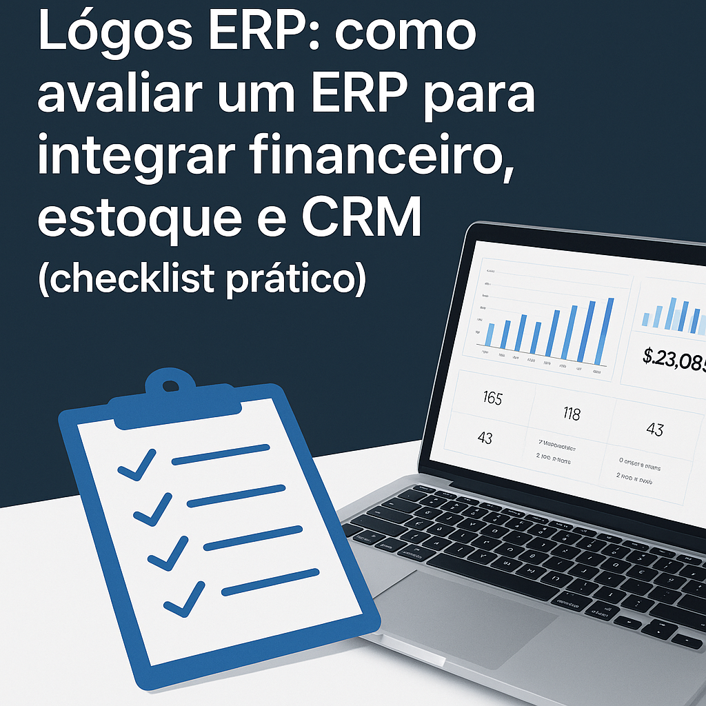 Lógos ERP: como avaliar um ERP para integrar financeiro, estoque e CRM (checklist prático)