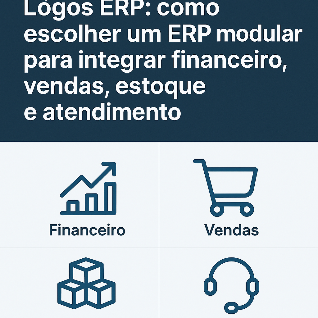 Lógos ERP: como escolher um ERP modular para integrar financeiro, vendas, estoque e atendimento