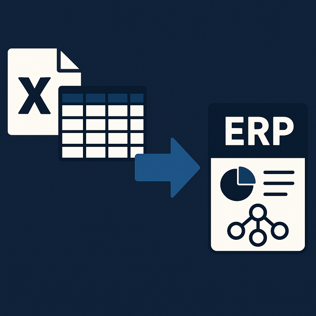 Migração de planilhas para ERP: roteiro seguro para organizar cadastros, processos e integrações