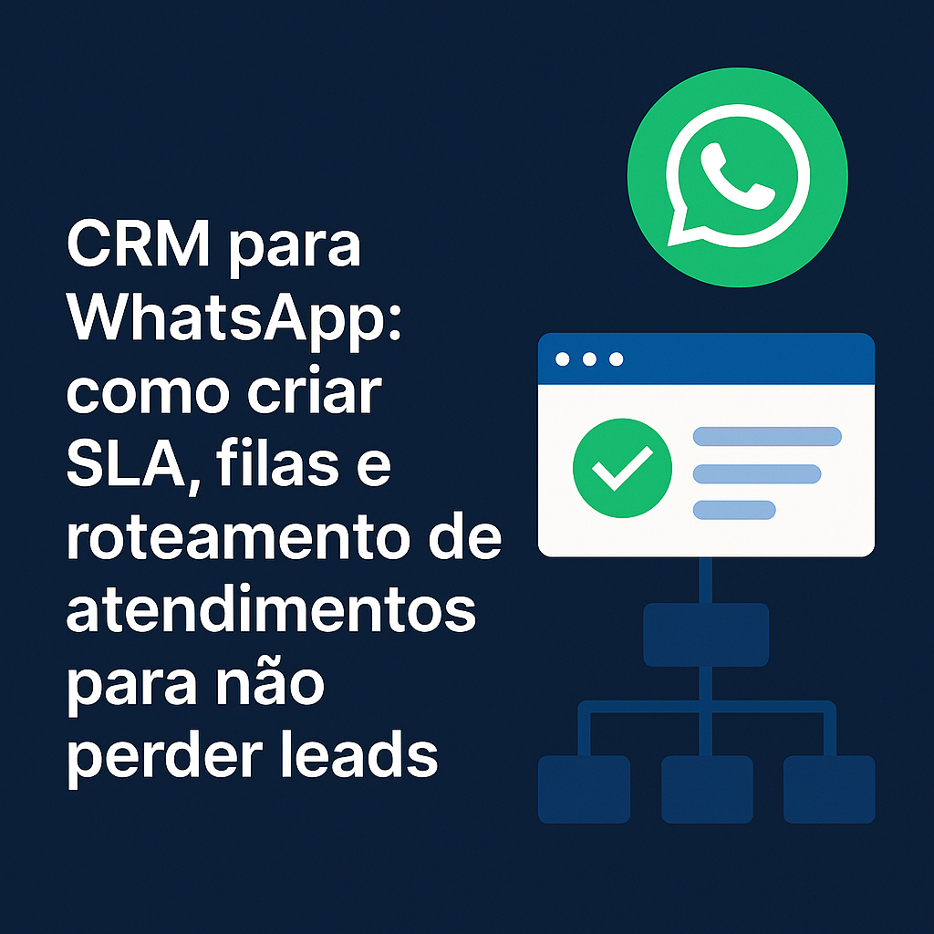 CRM para WhatsApp: como criar SLA, filas e roteamento de atendimentos para não perder leads