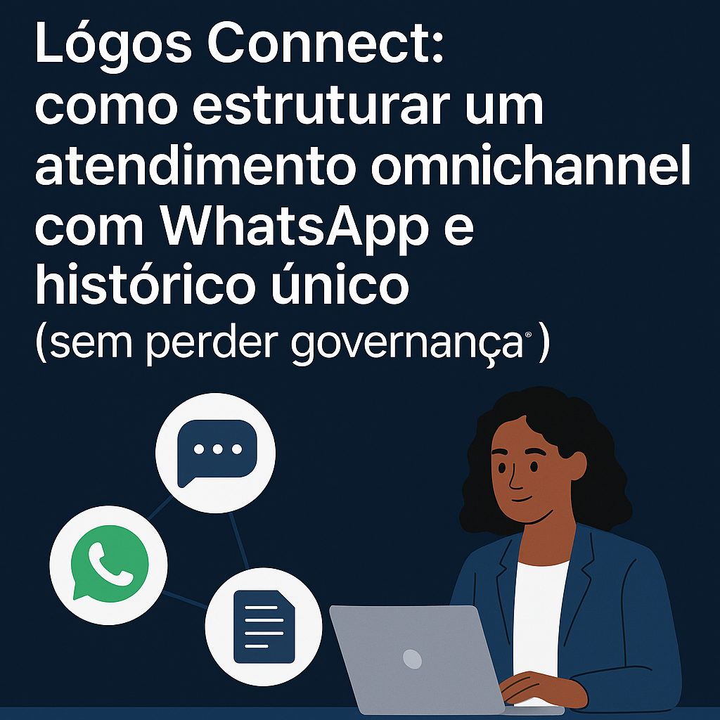 Lógos Connect: como estruturar um atendimento omnichannel com WhatsApp e histórico único (sem perder governança)